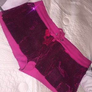 Victoria secret sequin pink pants